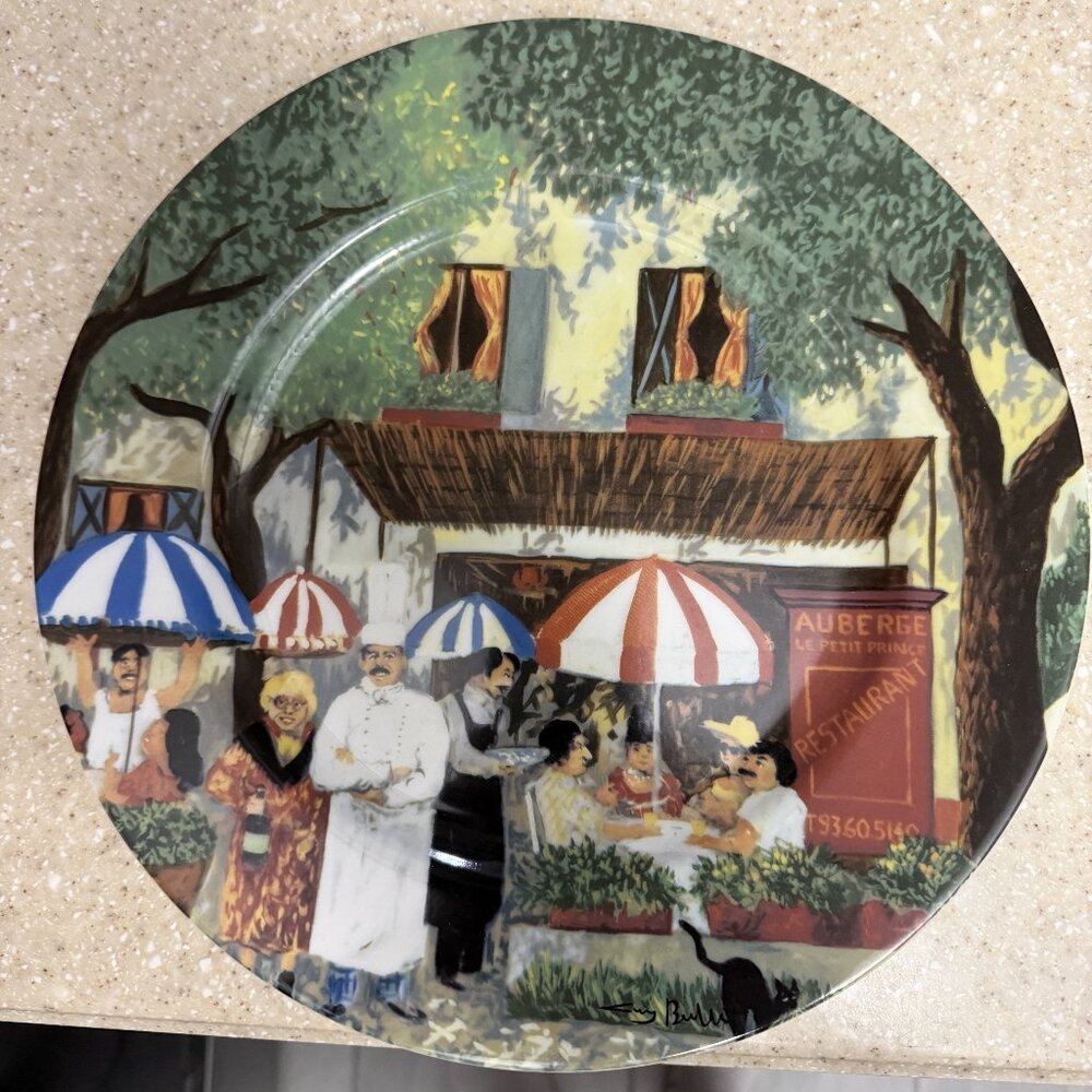 Guy Buffet Collection (GBC) French Paris Street Scene Plate Le Petit Prince